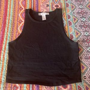 Black crop top